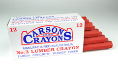 Carsons Lumber Crayons Red