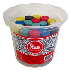 Strand Sidewalk Stick Chalk Bucket - Made in Melbourne - 20 Sticks - 6 Colours