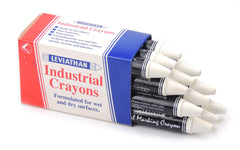 Industrial Marking Crayons Standard White Packet of 12 Crayons