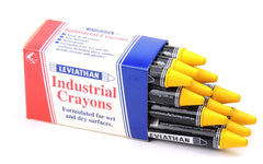 Industrial Marking Crayons Standard Yellow Packet of 12 Crayons