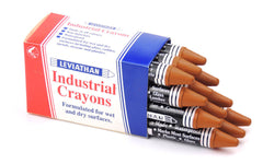 Industrial Marking Crayons Standard Brown Packet of 12 Crayons