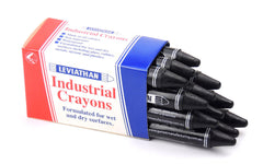 Industrial Marking Crayons Standard Black Packet of 12 Crayons