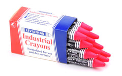 Industrial Marking Crayons Fluorescent Pink Packet of 12 Crayons