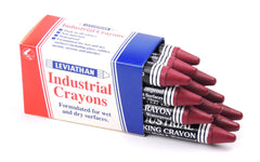 Industrial Marking Crayons Fluorescent Dark Pink Packet of 12 Crayons