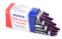 Industrial Marking Crayons Fluorescent Purple Packet of 12 Crayons