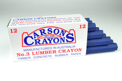 Carsons Lumber Crayons Blue